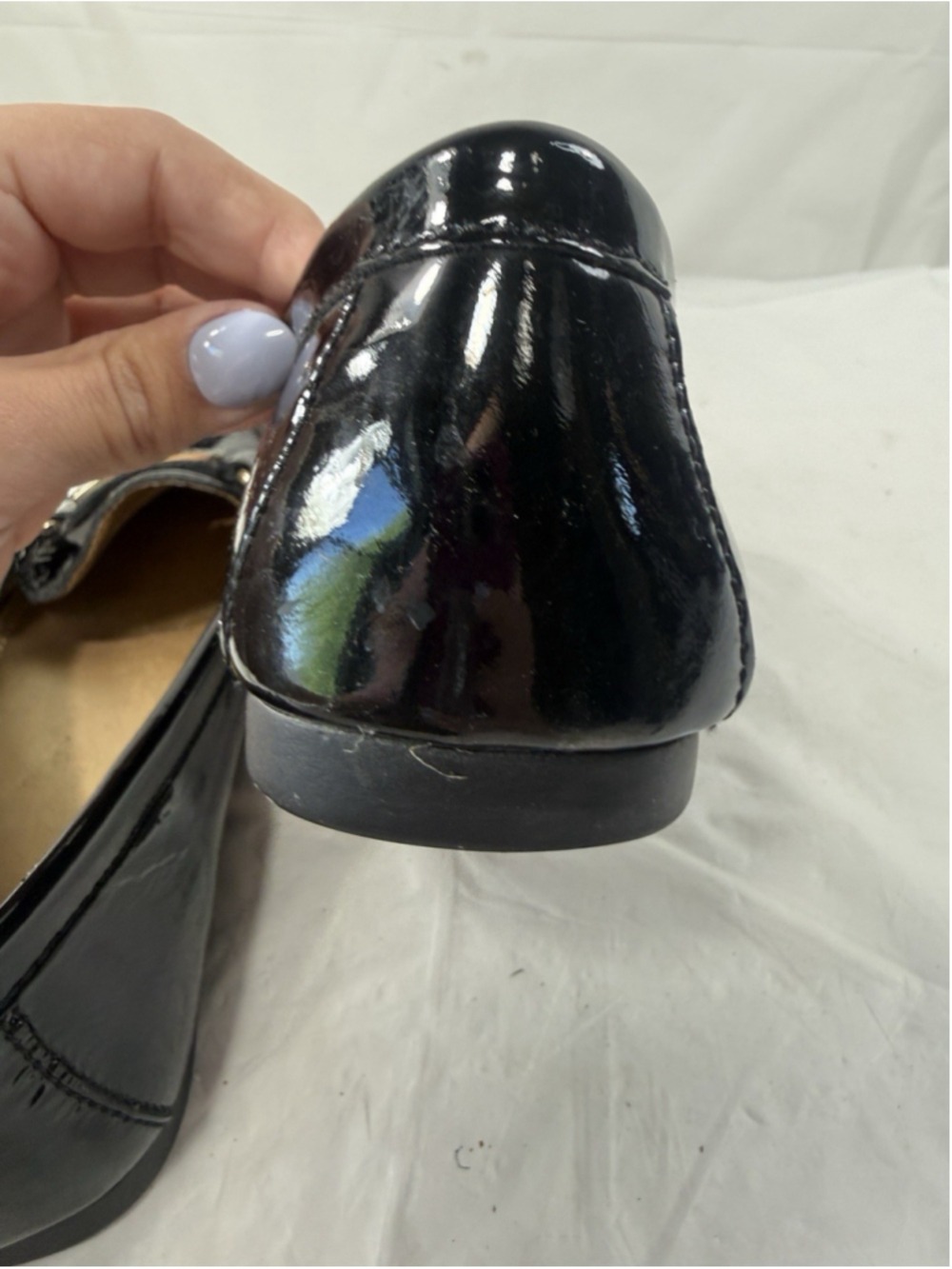 Vintage Coach FAYE 1941 Black patent Loafers size 7 B - Picture 12 of 14